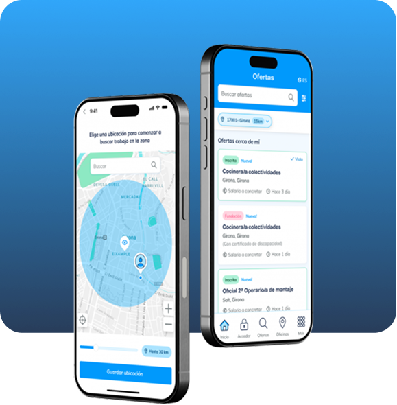 Teléfonos móviles con nuestra app